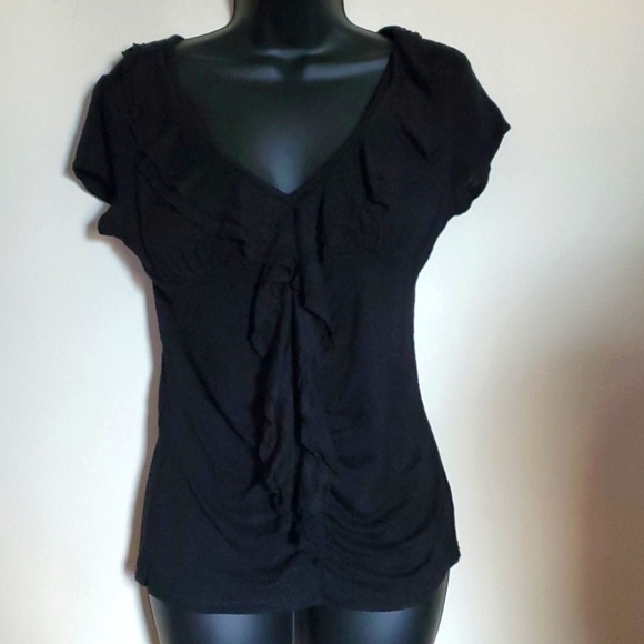 Candie's Tops - Candies Black Ruffled Top